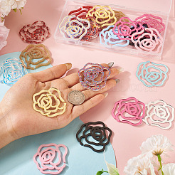 24Pcs 12 Colors Acrylic Wine Glass Charms&nbsp;AJEW-TA0002-83