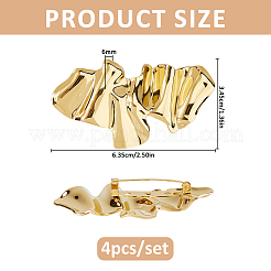 4Pcs Alloy Lapel Pins for Backpack Clothes&nbsp;JEWB-FH0003-26G