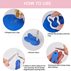 2Pcs 2 Style Plastic Clay Cutters&nbsp;DIY-GF0009-29