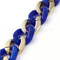Handmade CCB Plastic Curb Chain&nbsp;AJEW-JB00678-06