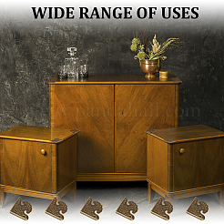 8Pcs Triangle Brass Corner Protectors&nbsp;FIND-DR0001-53