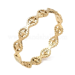 304 Stainless Steel Hinged Cuff Bangles&nbsp;SA-CBAB92B-12G
