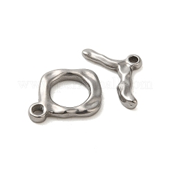 Non-Tarnish 304 Stainless Steel Toggle Clasps&nbsp;STAS-Q324-07P