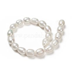Natural Cultured Freshwater Pearl Beads Strands&nbsp;PEAR-N012-08N