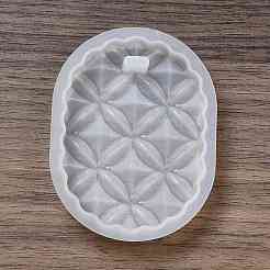 DIY Embossed Flower Pattern Pendant Silicone Molds&nbsp;DIY-G079-01D