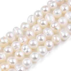 Natural Cultured Freshwater Pearl Beads Strands&nbsp;PEAR-N013-04A