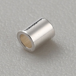 925 Sterling Silver Tube Beads&nbsp;STER-WH0061-24J