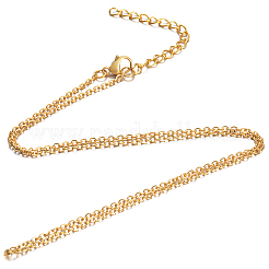 304 Stainless Steel Pendant Necklaces&nbsp;NJEW-H430-06G