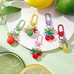 Fruit Resin & Acrylic Pendant Decorations&nbsp;HJEW-JM02987