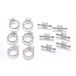 Tibetan Style Alloy Toggle Clasps&nbsp;LS-LF10797Y-NF