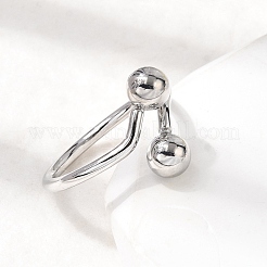 304 Stainless Steel Open Cuff Rings for Women&nbsp;RJEW-K313-19P