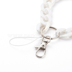 Acrylic Curb Chain Mobile Straps Sets&nbsp;HJEW-JM00451