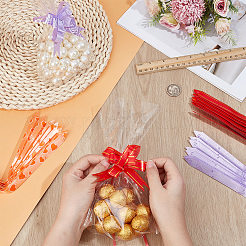 60Pcs 3 Colors Plastic Pull Bows&nbsp;AJEW-PH0009-90