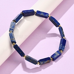 Natural Lapis Lazuli Beads Stretch Bracelets&nbsp;BJEW-F523-04