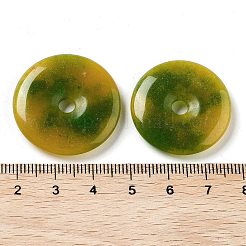 Dyed Natural White Jade Pendants&nbsp;G-Q016-05B-01