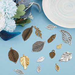 64Pcs 16 Styles Tibetan Style Alloy Pendants&nbsp;FIND-SP0004-53