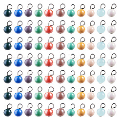 110Pcs 11 Styles Electroplate Round Glass Bead Charms&nbsp;PALLOY-TAC0307