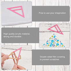 Acrylic Quilting Template for Pet Bandana&nbsp;DIY-WH0033-63E