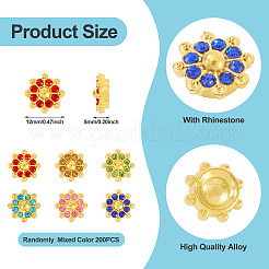 200Pcs Alloy Rhinestone Cabochons&nbsp;FIND-TA0008-43