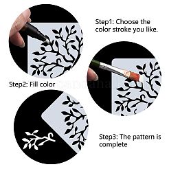 2Pcs 2 Styles Plastic Drawing Painting Stencils Templates&nbsp;DIY-GF0006-01A