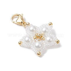 Glass Seed Beads Pendant Decorations&nbsp;HJEW-MZ00170-02
