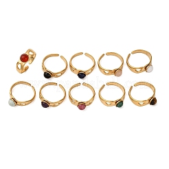 304 Stainless Steel Open Cuff Rings&nbsp;RJEW-A071-07G