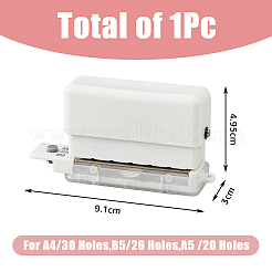 Mini Plastic 6-Hole Punch&nbsp;AJEW-WH0083-63A