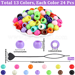 2Pcs Plastic Topsy Tail Hair Styling Braiding Tool&nbsp;OHAR-PA0001-05