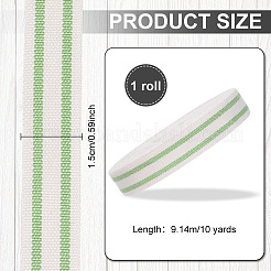 Cotton Stripe Pattern Ribbon&nbsp;OCOR-WH0078-550D
