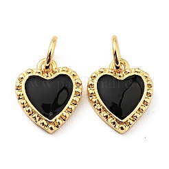 Rack Plating Brass Enamel Pendants&nbsp;KK-E015-08G
