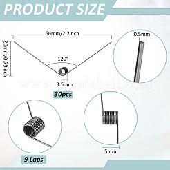 30Pcs Steel Torsion Spring&nbsp;FIND-BC0014-15A