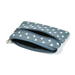 Heart Pattern Cotton Cloth Wallets&nbsp;AJEW-N003-03