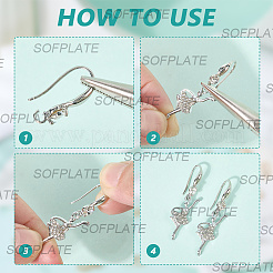 60Pcs Brass Wire Earring Findings&nbsp;FIND-SP0003-67A-LG