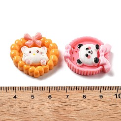Mini Cute Cartoon Animal Series ResinResin Cabochons&nbsp;CRES-I037-02
