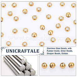 30Pcs Ion Plating(IP) 202 Stainless Steel Beads&nbsp;STAS-UN0056-14