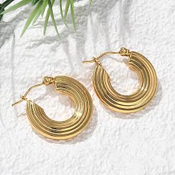 304 Stainless Steel Hoop Earrings for Women&nbsp;EJEW-L296-041G