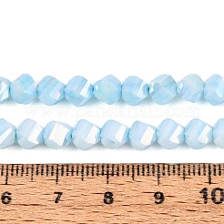 Anti-Tarnish Electroplate Glass Beads Strands&nbsp;GLAA-T025-6mm-14C