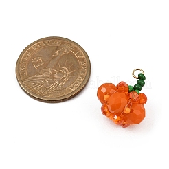 Halloween Theme Glass Seed Beads Pendants&nbsp;PALLOY-MZ00775-02