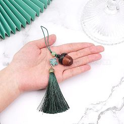 Acorn Wood Diffuser Pendant Decorations&nbsp;HJEW-WH0042-54B