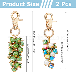 Polymer Clay & Acrylic & Resin Pendant Decoration&nbsp;HJEW-OC00022