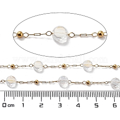 Ion Plating(IP) 304 Stainless Steel Handmade Beaded Chain&nbsp;CHS-K019-03G-02