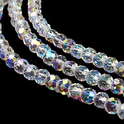 Electroplate Glass Beads Strands&nbsp;EGLA-D030-13