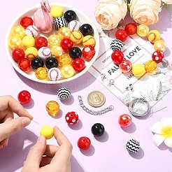 50Pcs Planting Acrylic Beads&nbsp;SACR-CJC0010-01A