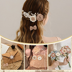 36Pcs 12 Styles Handmade Linen Ornament Accessories&nbsp;PATC-ME0001-12