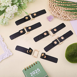 6Pcs PU Leather & Alloy Side Clip Detachable Purse Suspension Clasps for Bag Strap Making&nbsp;FIND-CA0010-42