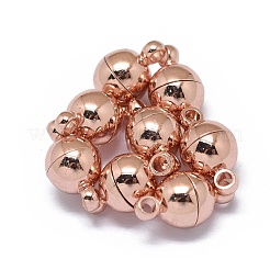 Rack Plating Brass Magnetic Clasps with Loops&nbsp;KK-F801-02A-M