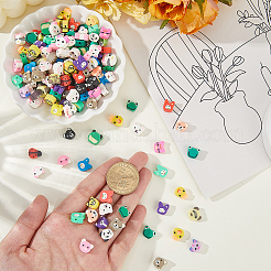 250Pcs Handmade Polymer Clay Beads&nbsp;CLAY-PA0001-23