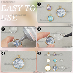 DIY Flat Round 304 Stainless Steel Pendant Making Kits&nbsp;DIY-BBC0002-87