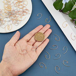 90Pcs 3 Colors Brass Earring Hooks&nbsp;KK-FH0006-81