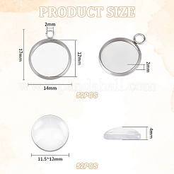 DIY Half Round Pendants Making Kits&nbsp;DIY-UN0002-40P